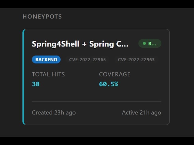 SecuriGen: A Java-Built AI Honeypot System using Docker (20,000+ Real Attacks Captured)