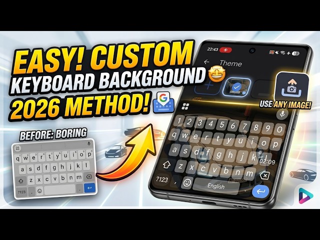 Set a Custom Background Image on Android Keyboard | Gboard Tutorial 2026