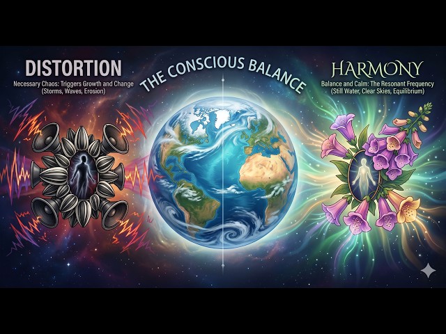 Distortion vs Harmony Tuning Your Consciousness: The Cosmic Secret of the Two Satellites 🛰️✨