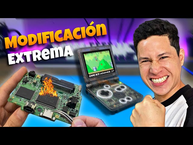 I managed to MODIFY my GAME BOY Advance SP to the EXTREME 🔥