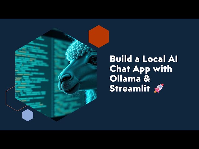 Build a Local ChatGPT Clone with Ollama & Streamlit (Step-by-Step Tutorial) |AI Chat App Development