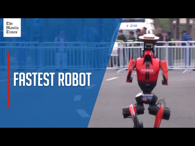 Robot 'Lightning' wins Beijing E-Town humanoid robot half-marathon