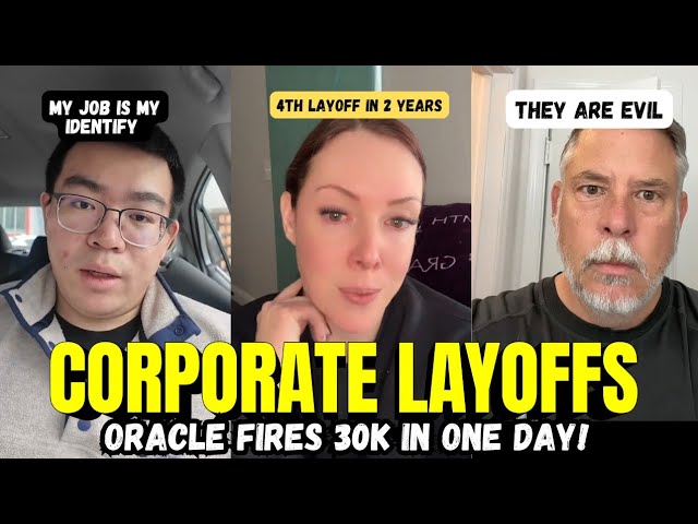ORACLE LAYS OFF 30K THROUGH EMAIL.  CORPORATE LAYOFFS...