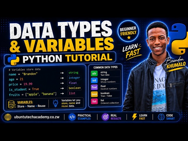 Python print function, data types and variables