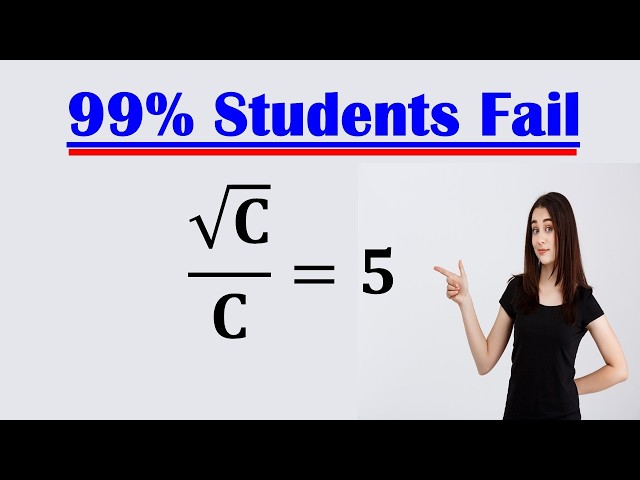 Solving a 'Harvard' University entrance exam | Find C?