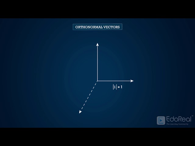 Orthogonal & orthonormal Vectors
