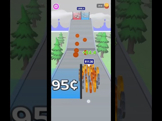 Coin rush 💸🤑 #shorts #firstshortvideo #mobilegamingfun