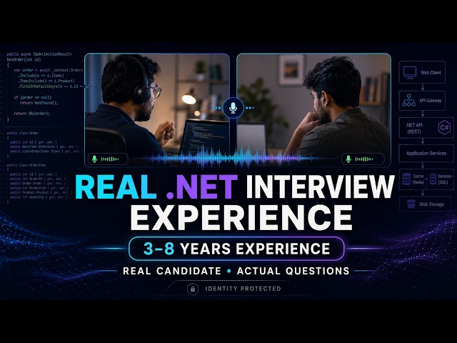 Real .NET Full Stack Developer Interview | 3–8 Years Experience | Actual Questions