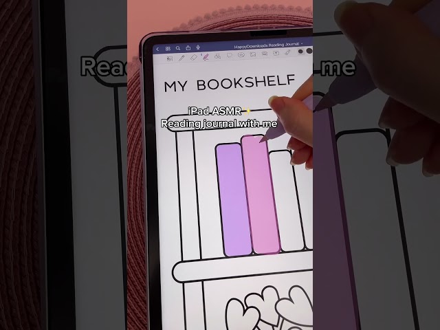iPad ASMR reading journal with me ✨ digital journal | goodnotes | apple pencil