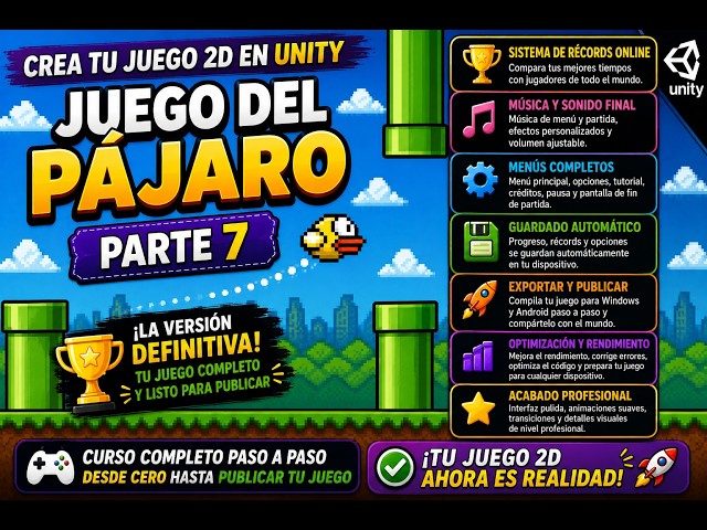 How to Create a Flappy Bird-Style Game in Unity 2D From Scratch Part 7