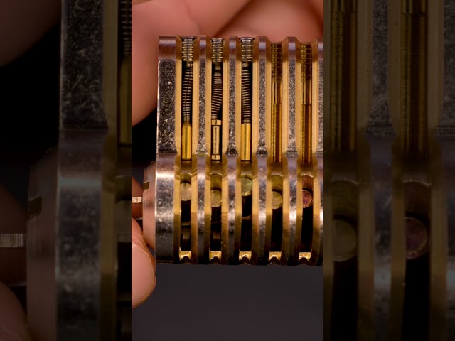 Security Pins Part 2 #lockpicking #hobby #security #closeup