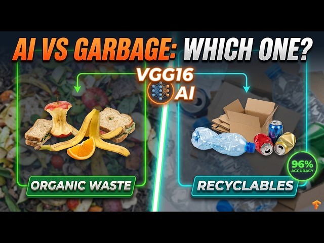 Organic vs. Recyclable Waste Classification model using VGG16 Transfer Learning.