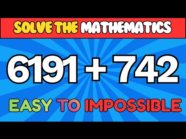 Quick Math Quiz | Test Your Speed & Accuracy - Easy to Impossible!