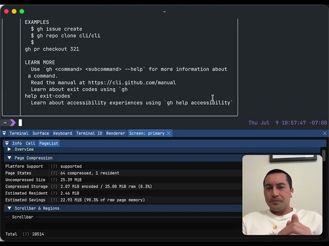 Ghostty Scrollback Compression Demo