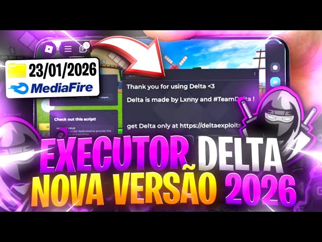✅LINK DIRETO! COMO BAIXAR Executor DELTA ATUALIZADO + SCRIPT no ROBLOX CELULAR/MOBILE MEDIAFIRE 2026