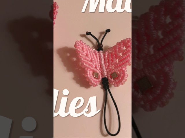 Time lapse / DIY Macrame Butterflies / Micro Macrame Butterflies #macrametutorial #micromacrame