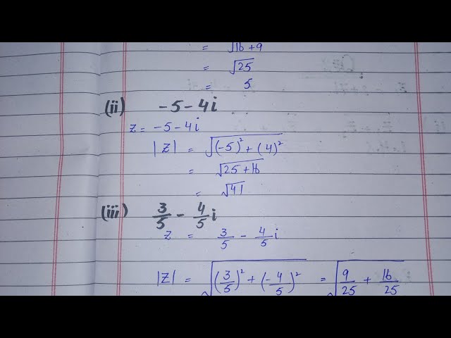 Modulus of complex numbers #properties of complex numbers#exr.1 .3#Q#1,2#10th class #mathematics