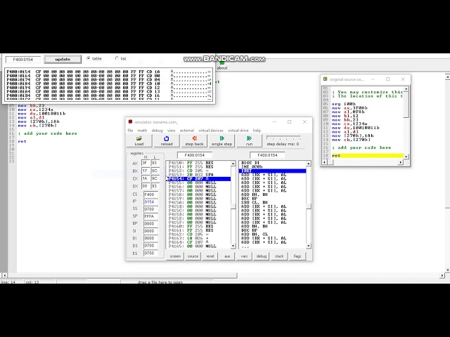 Mov instruction with examples