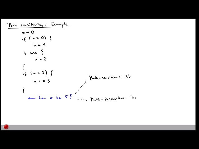 Lecture "Data Flow Analysis (Part 6, Sensitivities)" of "Program Analysis"