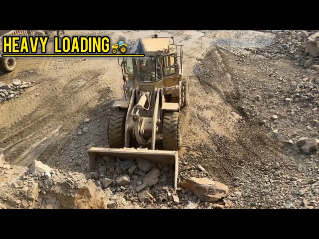 Extreme Stone Loading | Heavy Equipment & Dump Truck Loading | Machine Master