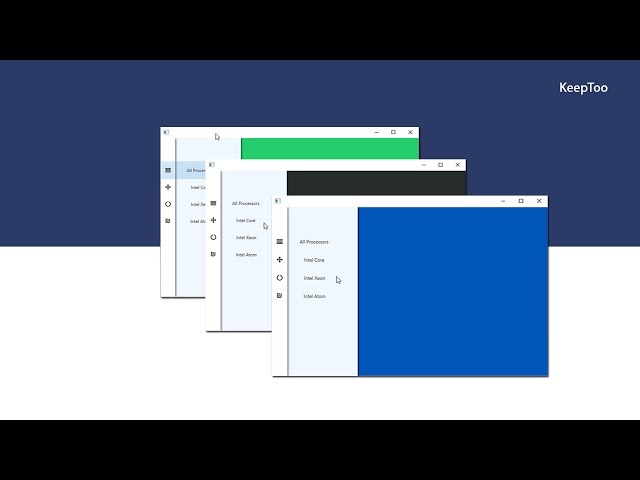 How to Design a Vertical Side Menu With Tabs - JavaFX IntelUI Inspiration