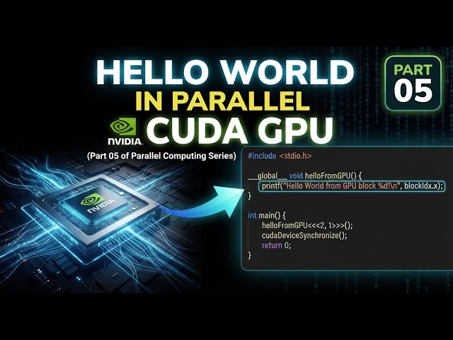 How to Run "Hello World" in Parallel on a GPU (Ep. 05)