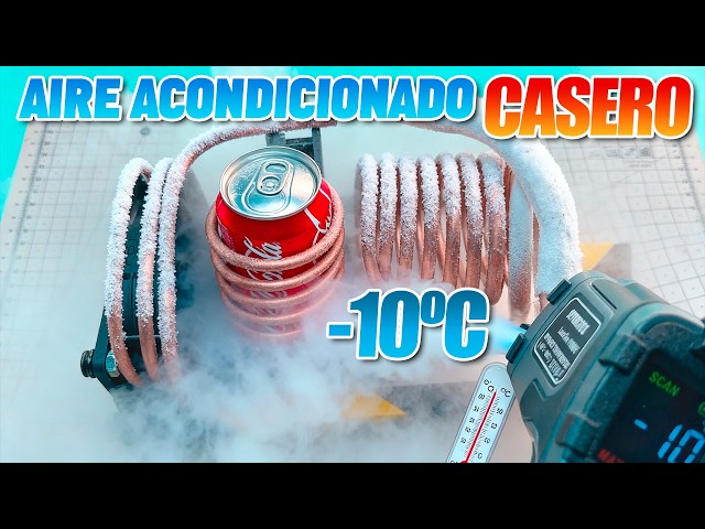 Making a DIY Portable Air Conditioner That Freezes ❄️ -10°C