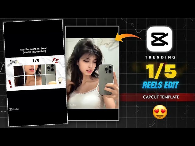 Instagram Trending 1/5 Reels Editing | 1/5 Capcut Template | Trending Capcut Template Video Editing