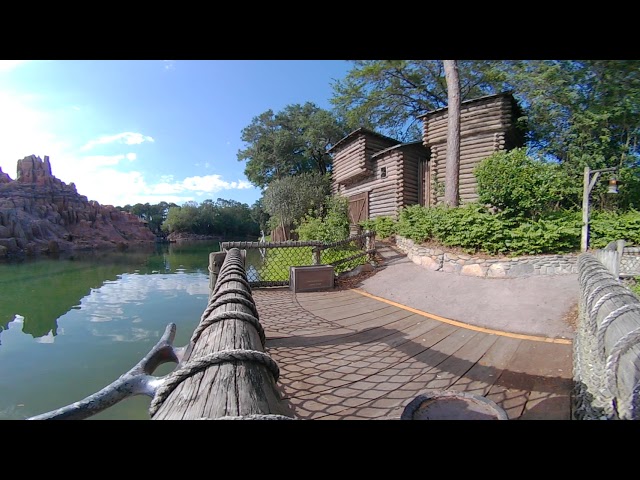360 VR Tom Sawyer Island Frontierland and Fort perspective from Fort Dock at Walt Disney World
