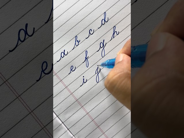 Cursive Handwriting a to z | English Alphabets: Small letters | Palash Calligraphy