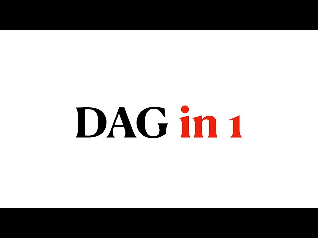 DAG(Directed Acyclic Graph) in 1 minute
