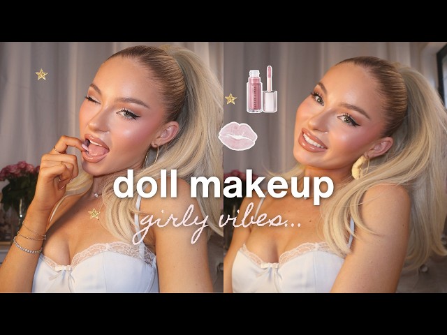 DOLL MAKEUP TUTORIAL: how to look like a *barbie* IRL | girly grwm