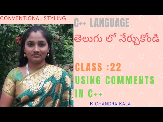 CPP || Using Comments in C++ in Telugu and English || Telugu SCIT Tutorials