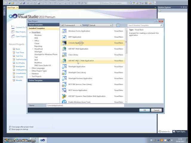 VB.NET 2010: Tutorial 1: Starting a New Project