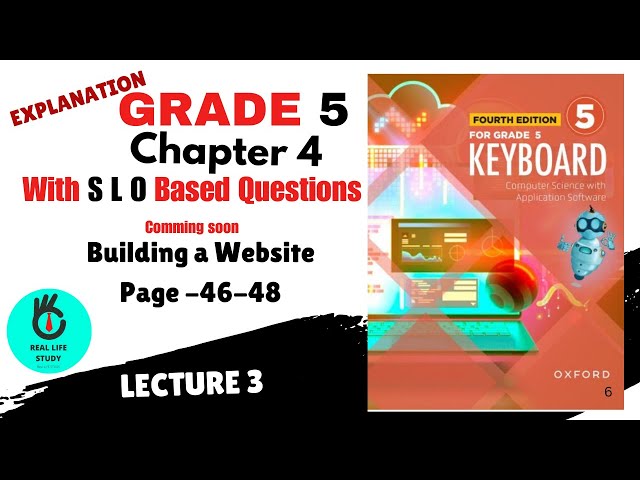 WEBSITE BUILDING CH 4 UNIT 3 GRADE 5  | LEC-3 | OXFORD | SLO BASE QUESTIONS AND ANSWERS | FBISC |