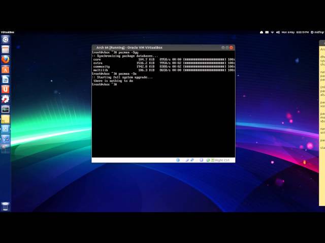 Arch Linux VirtualBox Install Part 2 (May 2013)