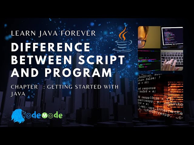 Difference between script and program | Java Programming