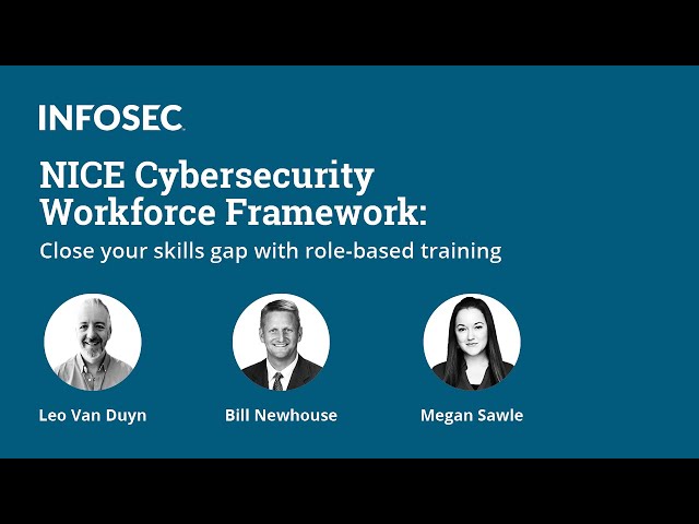 NICE Cybersecurity Workforce Framework: Close your skills gap with role-based training