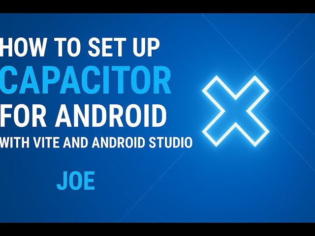 Capacitorjs Tutorial #1 Setup