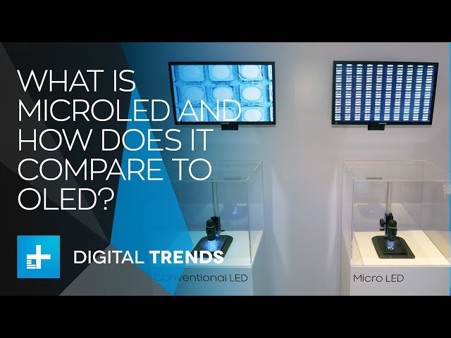 What is MicroLED and how does it compare to OLED?