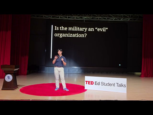 Should joining the military be taboo? David Jee Hyekang - TEDEd Student Talk at FCIS