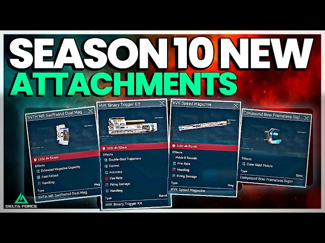 We Are Getting Some CRAZY NEW Attachments in Delta Force Season 10!