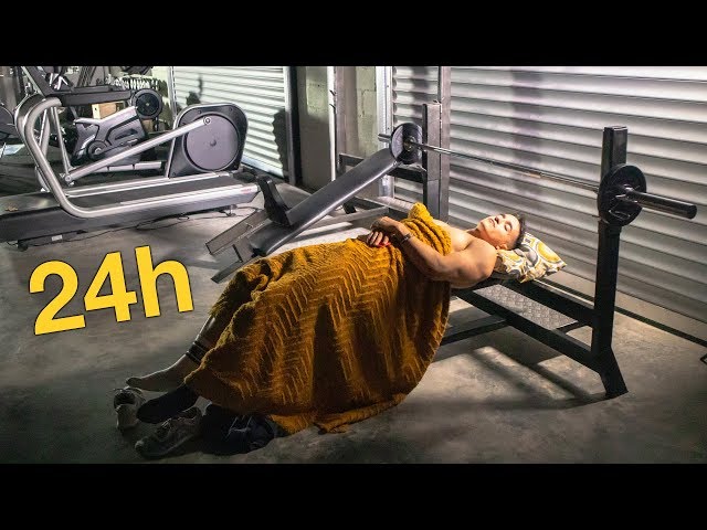 24 HOURS LOCKED IN MY GYM!!