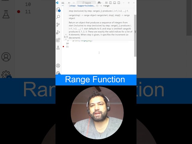 What is the range() function in Python? #LearnPython #PythonTips  #coding #learnpythononline