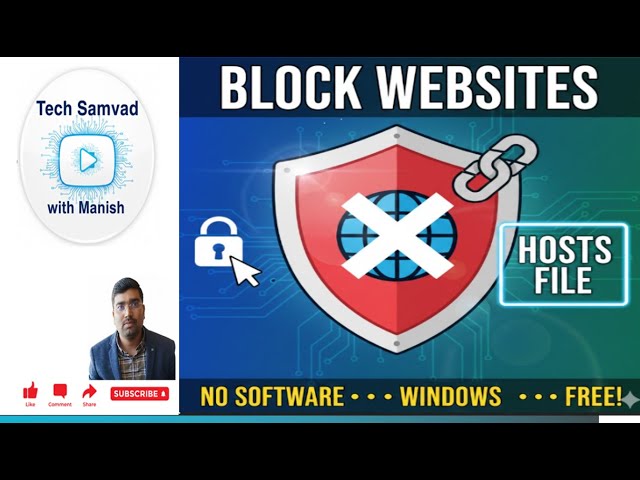 How to Block Any Website Using Hosts File on Windows 10/11 (No Software)