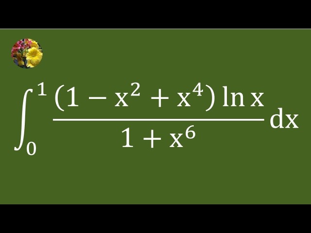 From a Logarithmic Integral to the Catalan Constant