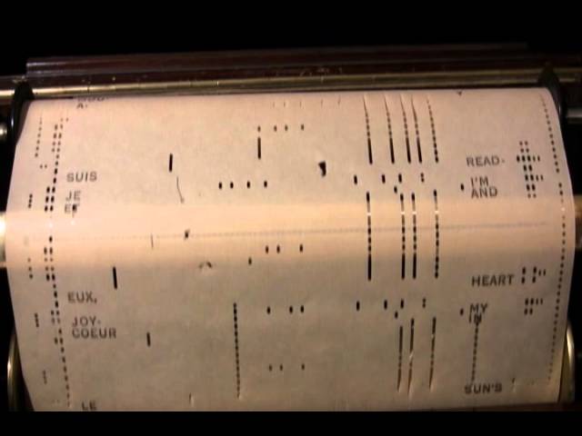 Singin' In The Rain Original 1929 version  Player Piano Roll  2012 01 19 21 25 09
