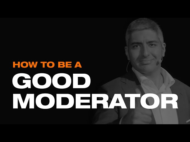 How to be a good moderator for a panel? Practical and actionable tips