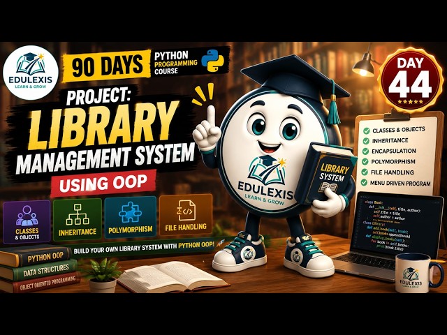 Day 44: Build a Library Management System Using OOP | Edulexis |