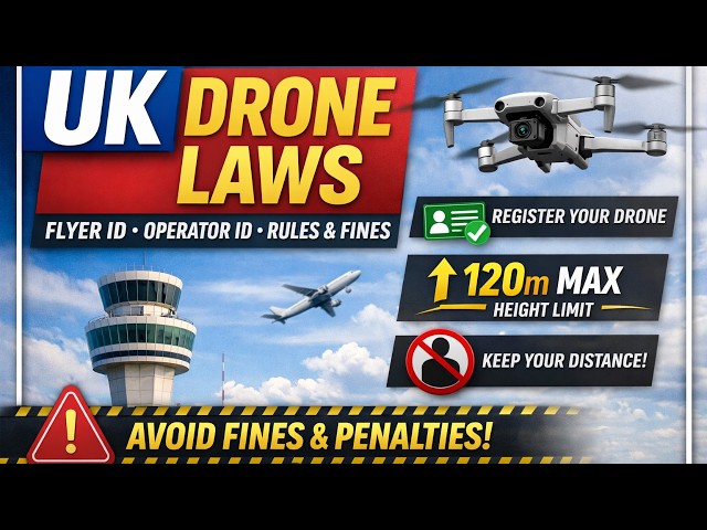 UK Drone Laws Explained: Official Drone & Model Aircraft Code (Flyer ID, Operator ID, Rules & Fines)